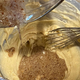 Adding a flax egg to muffin mix